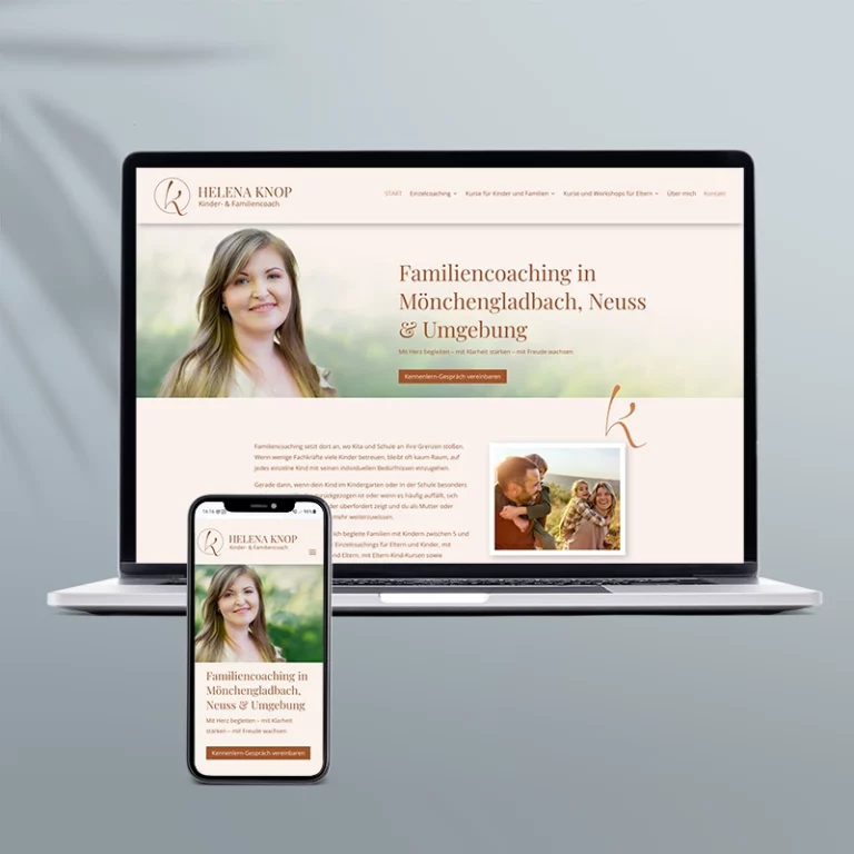Webdesign Helena Knop Kinder & Familiencoaching